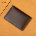 Ultra-thin Cowhide Card Holder Men And Women, Coffee