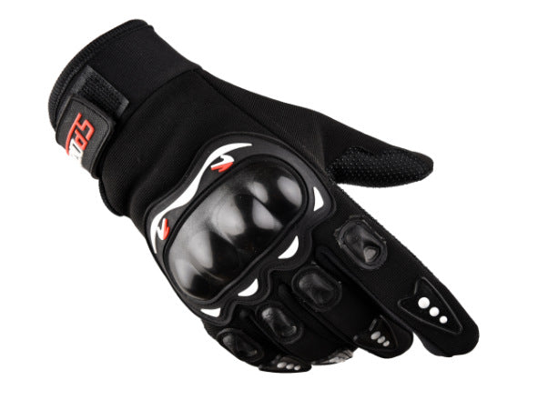 Protective shell motorcycle gloves, Black