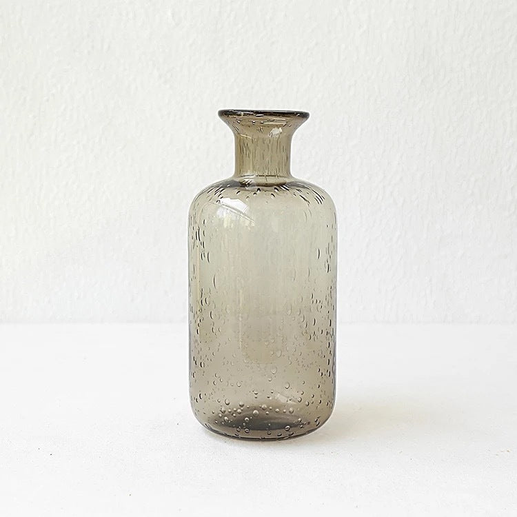 Bubble Glass Vase Home Decoration Vase Decoration Decoration, Grey, 5