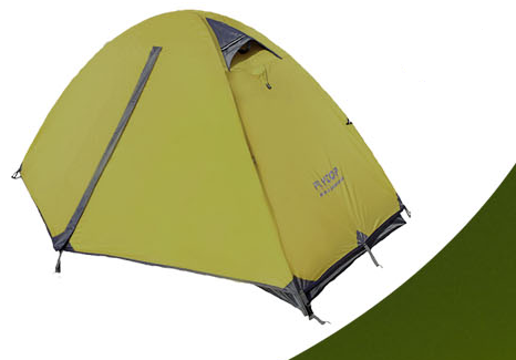 Ultra-Light Double-Layer Rainproof Camping Tent, Green