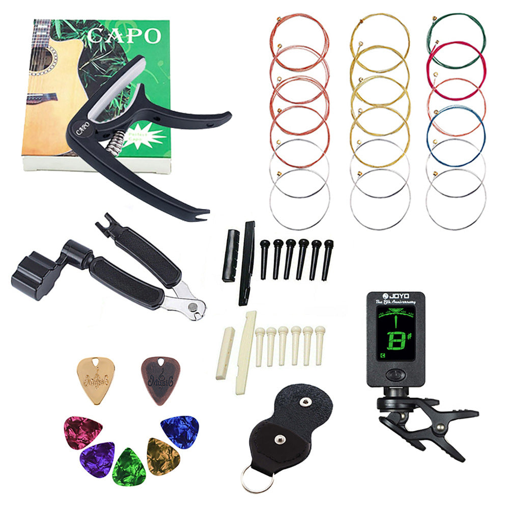 Guitar Beginner Tools Guitar Capo Tuner String Changing Tool, Suit