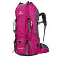 60L Backpack Hiking Backpack Mountaineering Bag, Pink