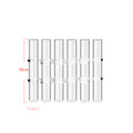 Test Tube Clear Glass Vase For Plant Bottle Flower Pot Hydroponic Container Decor Wedding Party Floral Hinged Flower Vases Home Decor, 6only small brush