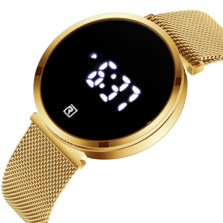 Digital Men's Watch Women Watch Sport Digital Wrist Watch for Luxury Men Watches, Gold