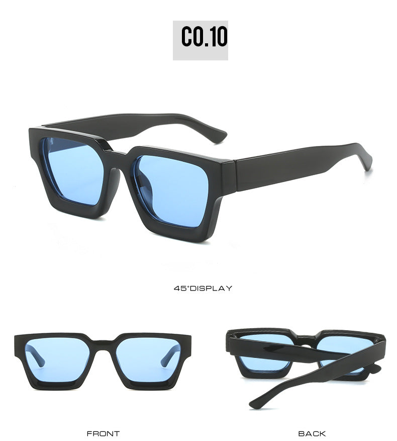 Minimalist And Versatile European And American Thick Frame Sunglasses
