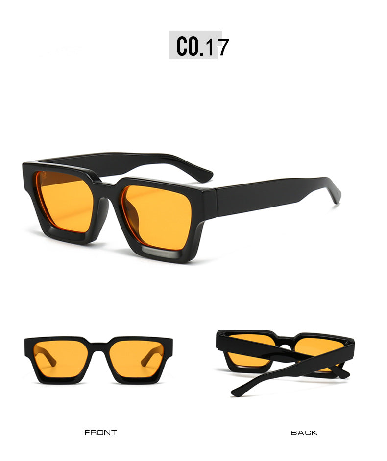 Minimalist And Versatile European And American Thick Frame Sunglasses