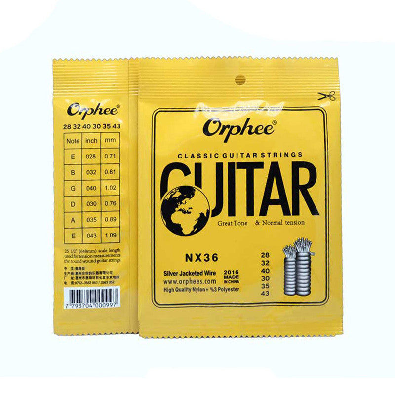 Durable And Fashionable Nylon Guitar Strings For Home Use, NX36 feels moderate