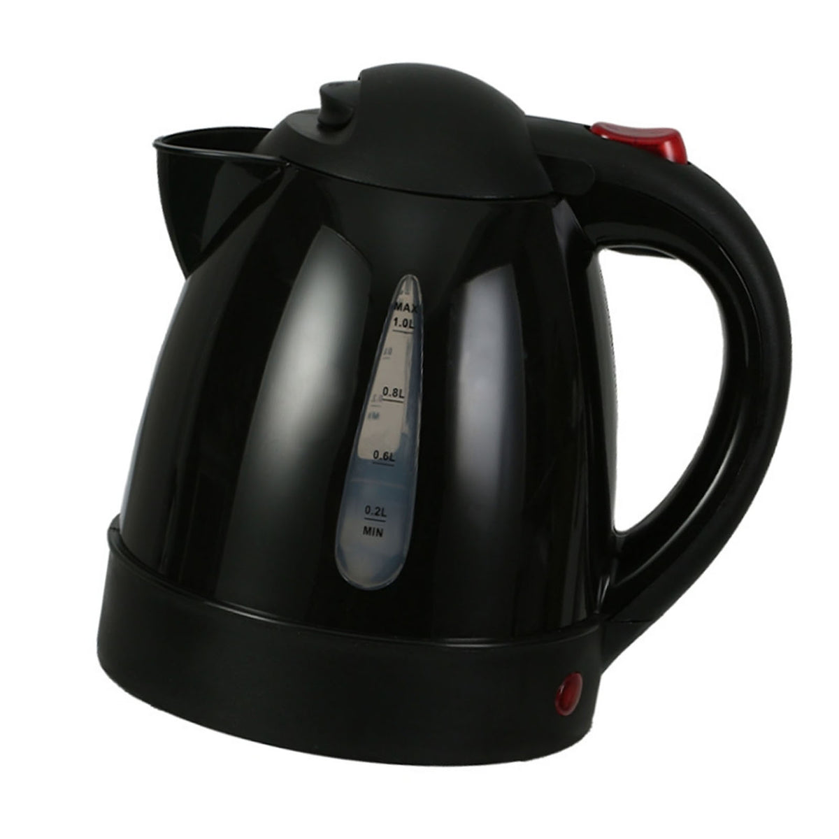 Electric Kettle 150W 1L Black Road Hot Water Boiler Stainless Steel Liner Auto Shut Off Tea Kettle Car Cigarette Plug 12V For Sedans SUVs