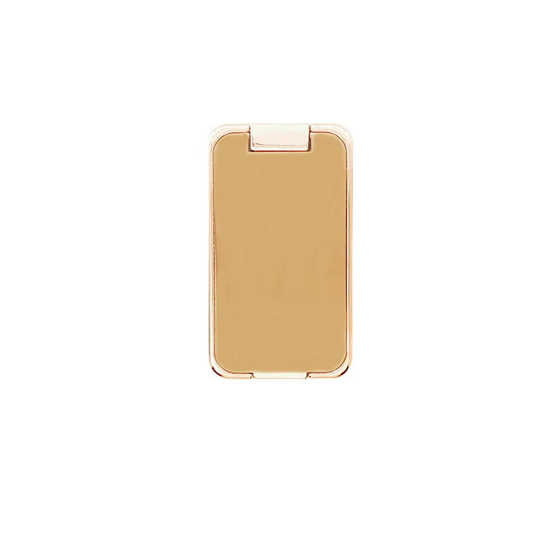 Foldable Mobile Phone Holder Ring Buckle Retractable Desktop CellPhone Stand Car Magnetic Bracket Office Accessories, Rose Gold-Bagged