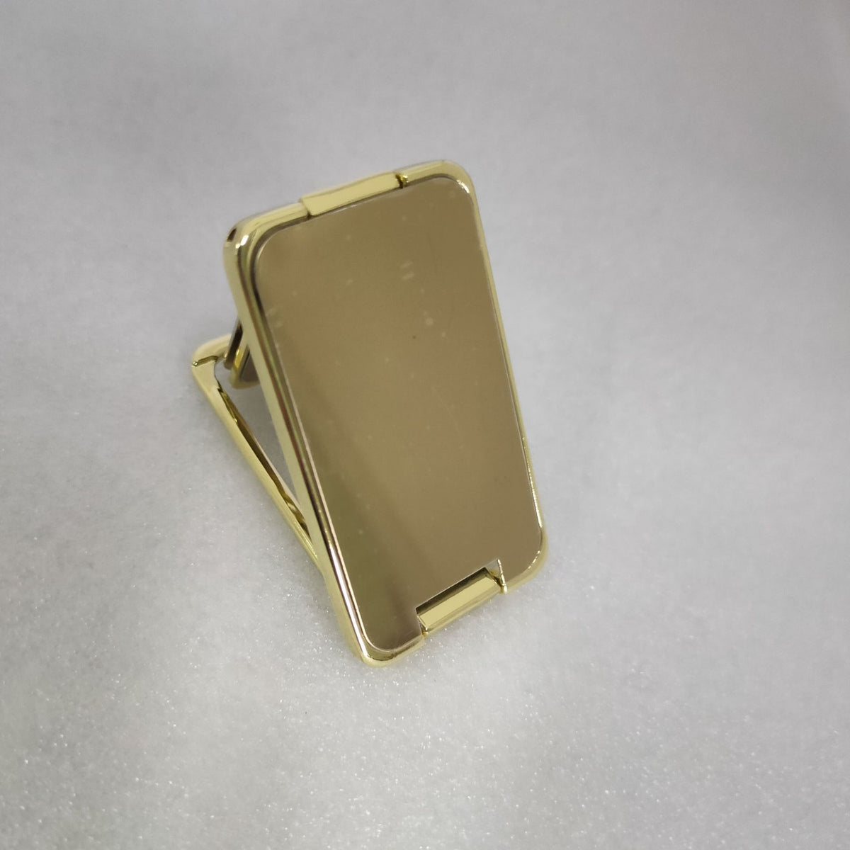 Foldable Mobile Phone Holder Ring Buckle Retractable Desktop CellPhone Stand Car Magnetic Bracket Office Accessories, Gold-Bagged
