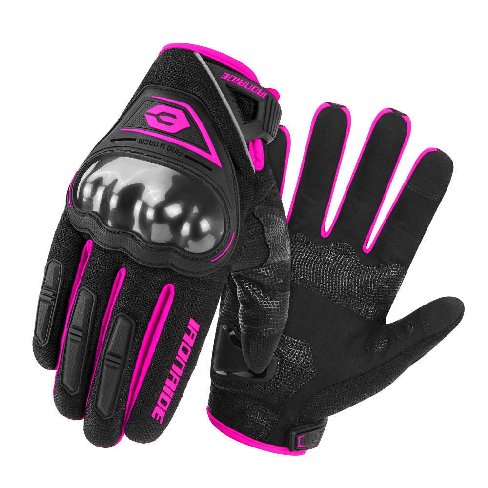Hard Shell Outdoor Riding Touch Screen Breathable Anti-fall Knight Motorcycle Gloves