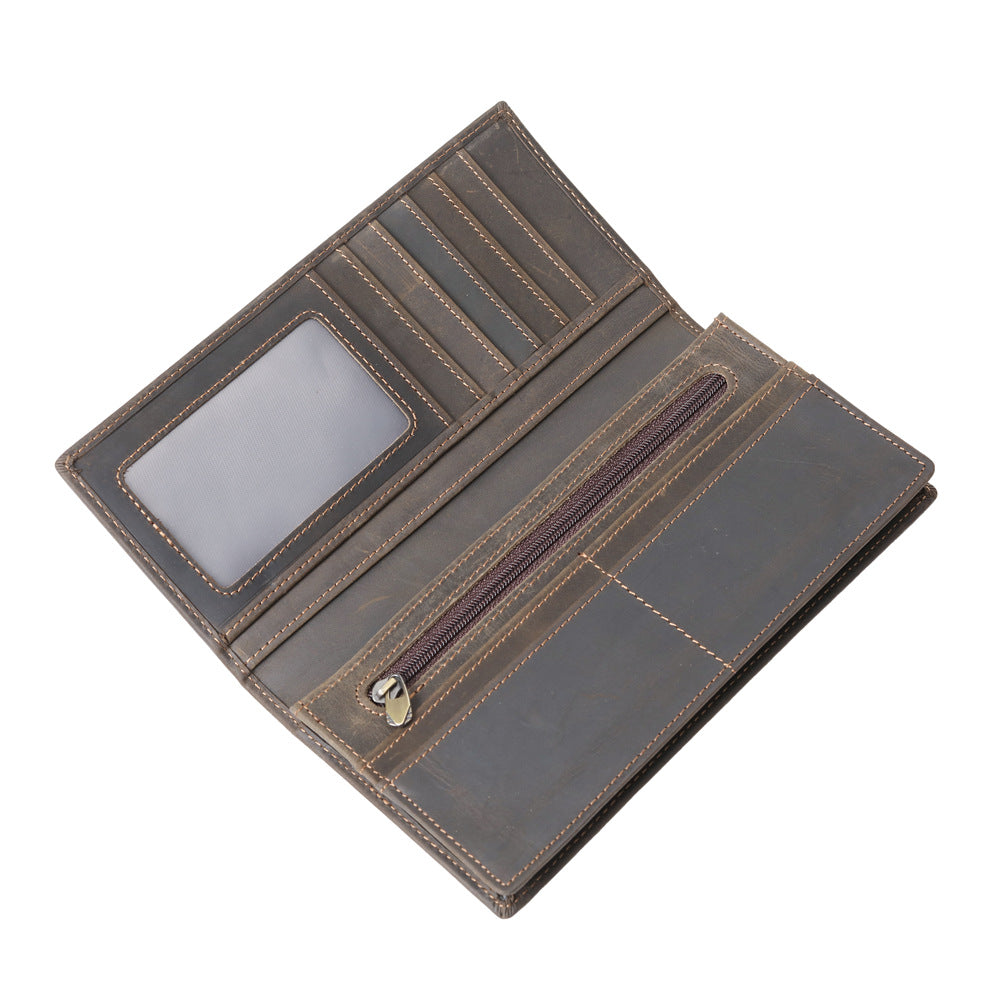 Pure First Layer Cowhide  Retro Wallet