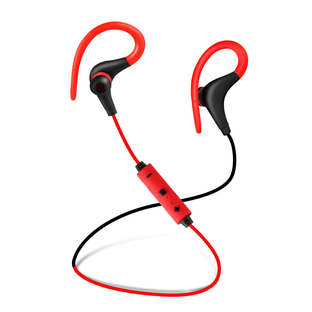 Wireless Headsets V4.1 Sport In Ear Stereo Headphones Sweatproof Noise Canceling Earphones Back Headphone With Mic Handsfree For Running Hiking Travel, Red