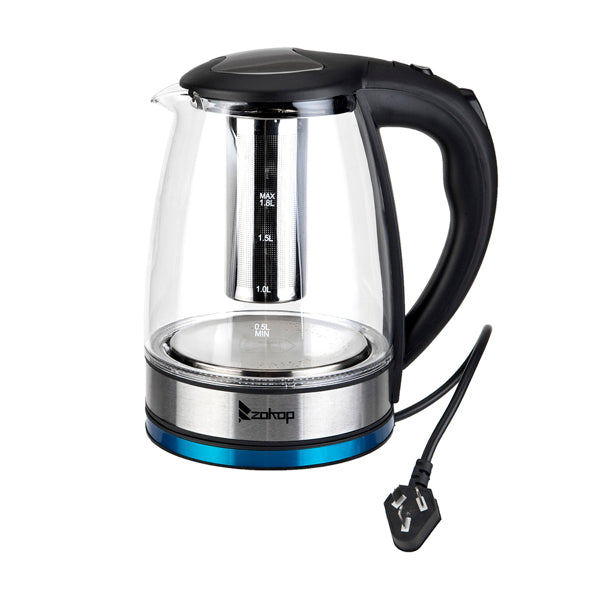 American Standard Electric Kettle 120V, 1200W With Filter Screen And Inner Steel Cover