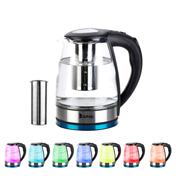 American Standard Electric Kettle 120V, 1200W With Filter Screen And Inner Steel Cover