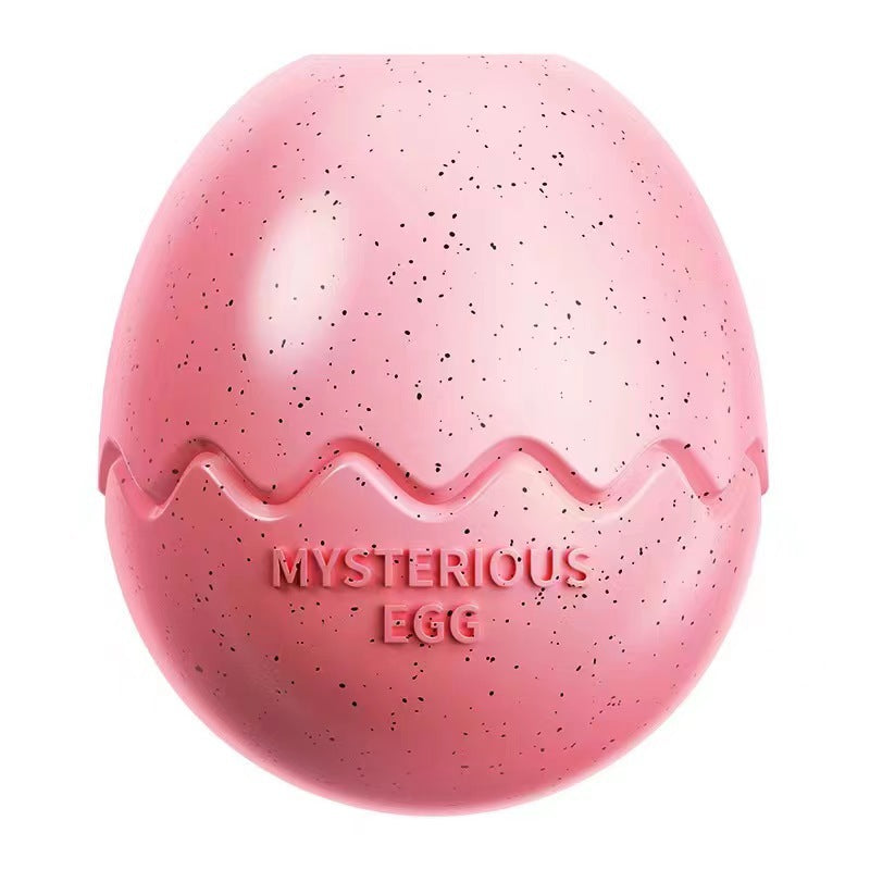 Dog Slow Food Bite-resistant Leakage Food Feeder Dinosaur Egg Bite Dog Toy, Pink