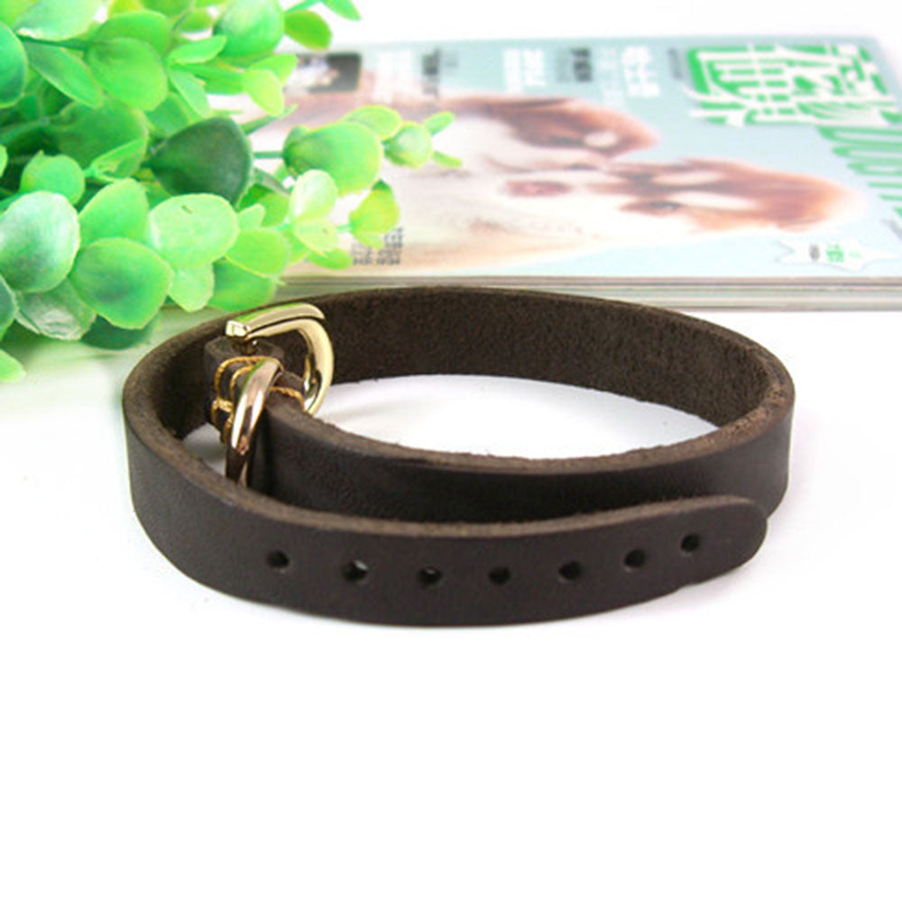 Real Cowhide Puppy Dog Collar