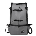 Pet Dog Carrier Bag Carrier For Dogs Backpack Out Double Shoulder Portable Travel Backpack Outdoor Dog Carrier Bag Travel, Dark grey-M
