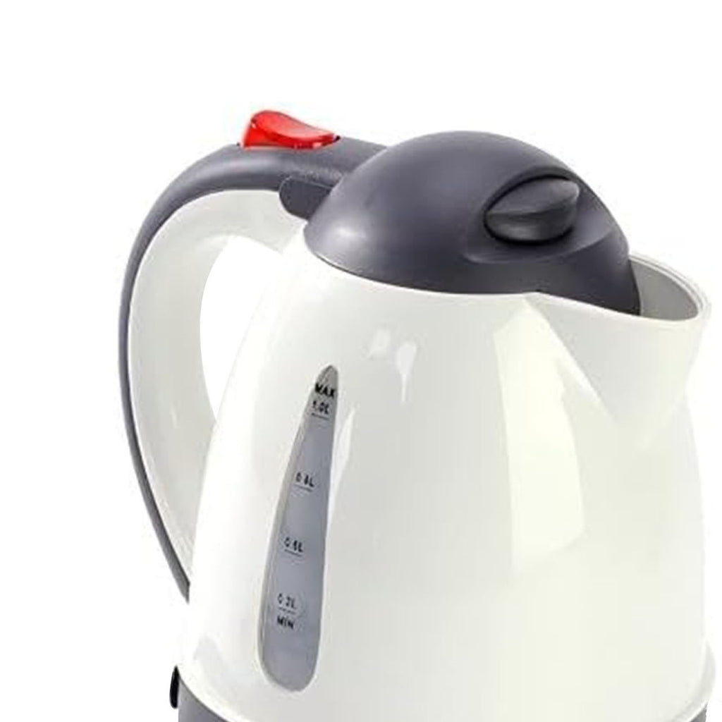 250W Portable Car Electric Kettle Truck Heated Water Tea Coffee Kettle Auto Shut Off For Road Trip 1000ml Beige
