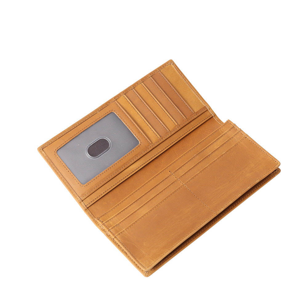 Pure First Layer Cowhide  Retro Wallet