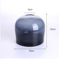 Simple Vase Creative Glass Living Room Dining Table Home Vase Vase, 120Grey blue