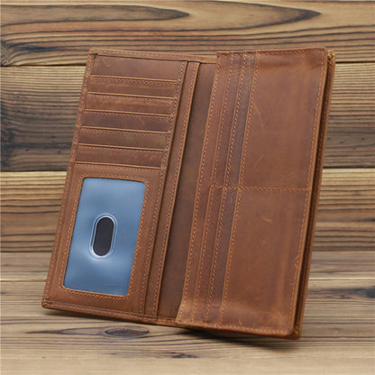 Pure First Layer Cowhide  Retro Wallet