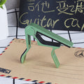 Folk Capo B5 Style Wooden Guitar Transposition Clip Aluminum Alloy Guitar Lifting Clip, B5 Style Green