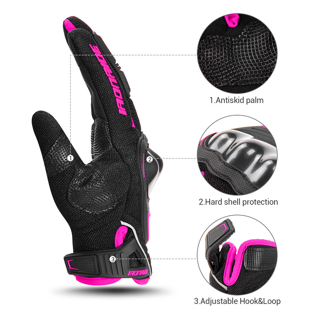 Hard Shell Outdoor Riding Touch Screen Breathable Anti-fall Knight Motorcycle Gloves