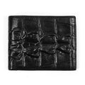 Men's Leather Wallet Embossed Wallet Crazy Horse Leather, Black