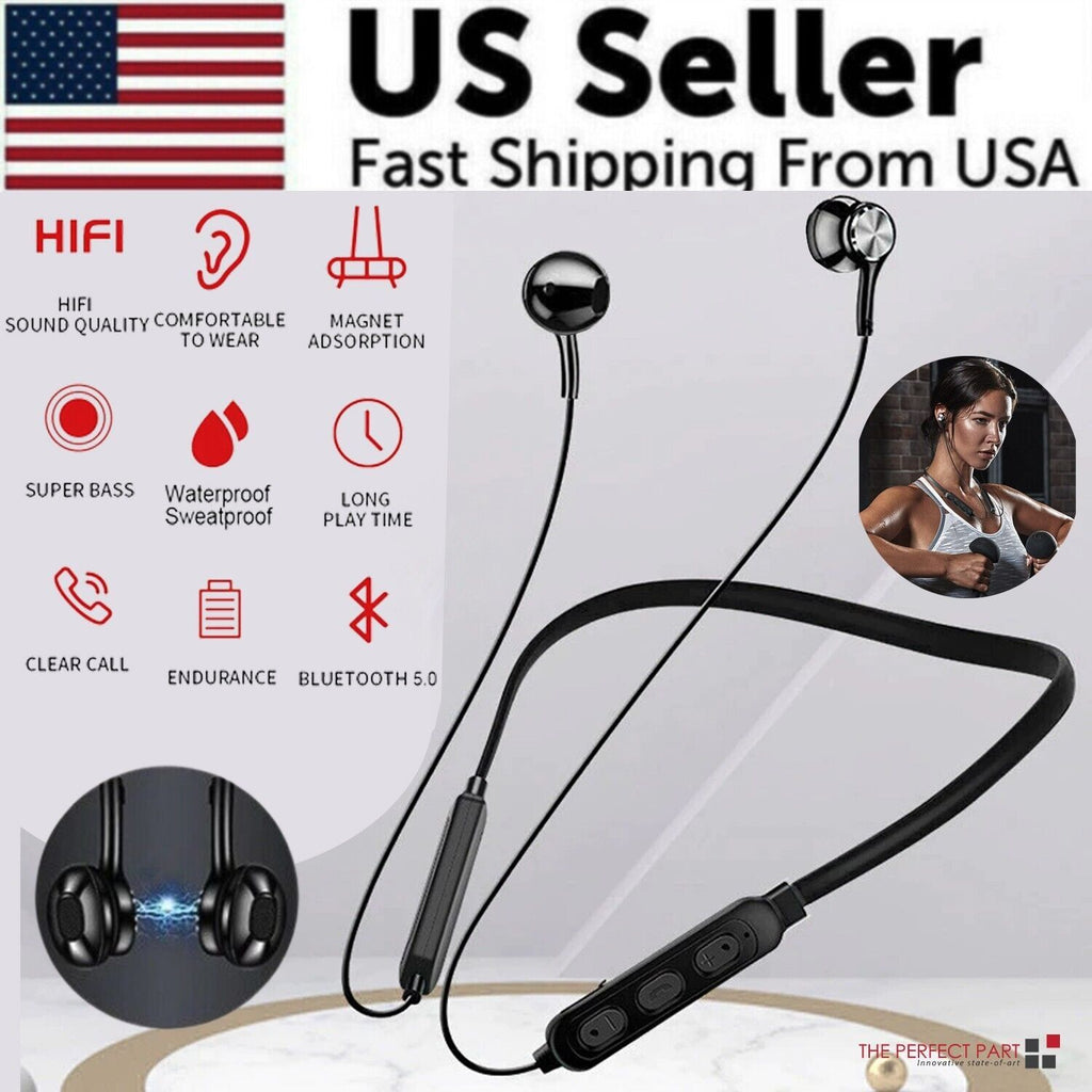 Waterproof Bluetooth 5.0 Earbuds Stereo Sport Wireless Headphones In Ear Headset, Default Title