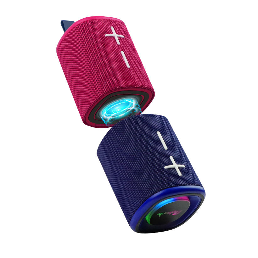 Cyboris S18 2 In 1 Magnetic Split Bluetooth Speaker, Color Blocking Waterproof Dual Splittable Portable Wireless Speaker 20W Loud Stereo Sound, Bluetooth V5.3, 24H Playtime, True Wireless Stereo, Blue Red