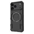 For I Phone 17 Pro Phone Case Cover Shockproof Kickstand Rugged Magnetic, Black