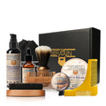 Men Barba Beard Kit Beard Care Set Styling Tool Styling Scissors Beard Oil Comb Moustache Balm Moisturizing Wax, Beard Set