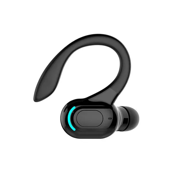 New Bluetooth 5.1 Headset Wireless Earbuds Earphones Stereo Headphones Ear Hook, Black