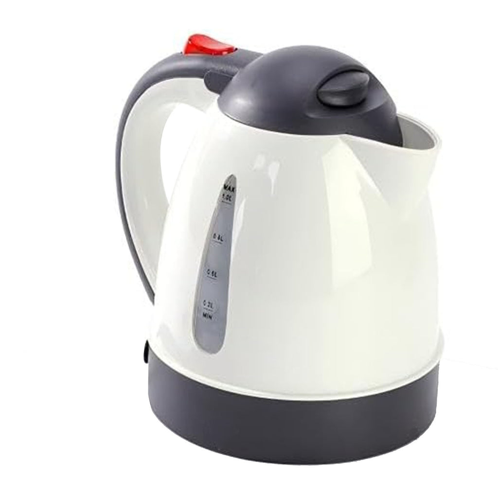 250W Portable Car Electric Kettle Truck Heated Water Tea Coffee Kettle Auto Shut Off For Road Trip 1000ml Beige, Default